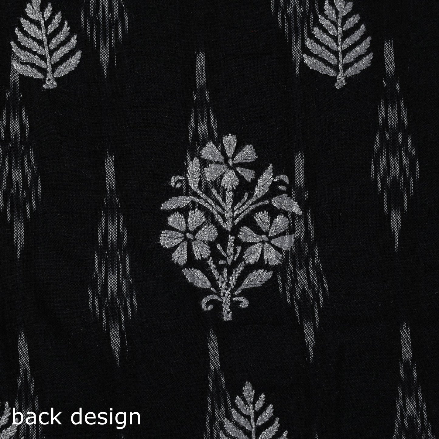 Lucknowi chikankari work pochampally ikat unstitched kurta