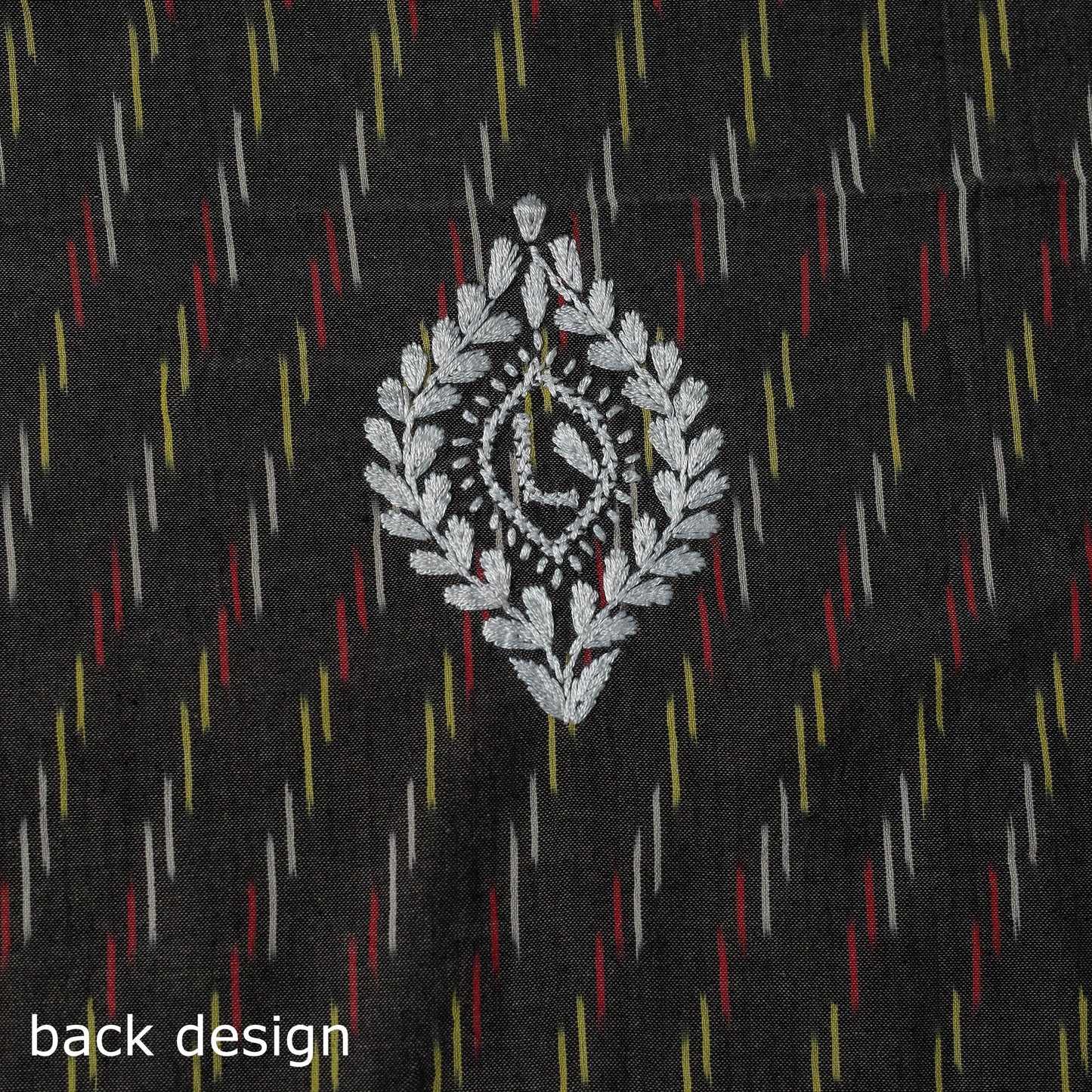 Lucknowi chikankari work pochampally ikat unstitched kurta