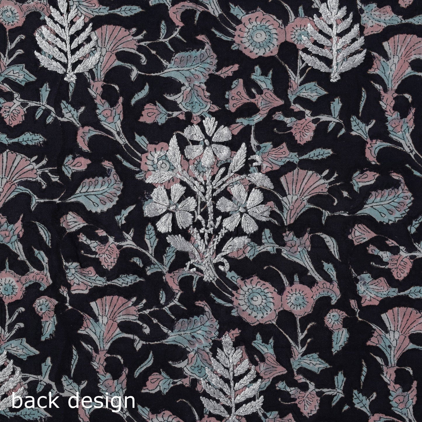 Lucknowi chikankari work sanganeri unstitched kurta