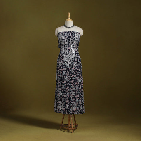 Lucknowi chikankari work sanganeri unstitched kurta