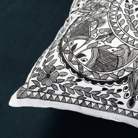  Madhubani Handpainted Cotton Cushion Cover Online at iTokri.com