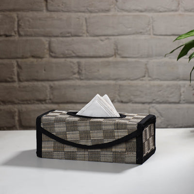 Black Madur Grass Tissue Box (4 x 10 in) Online in India