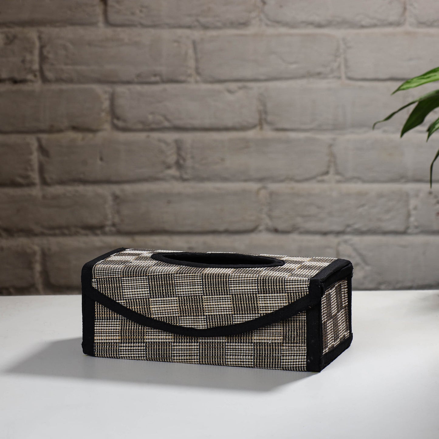 Black Madur Grass Tissue Box (4 x 10 in) Online in India