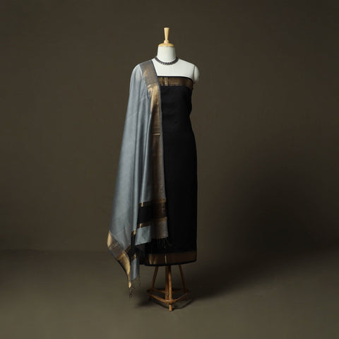 Maheshwari silk handloom 2pc unstitched dress material