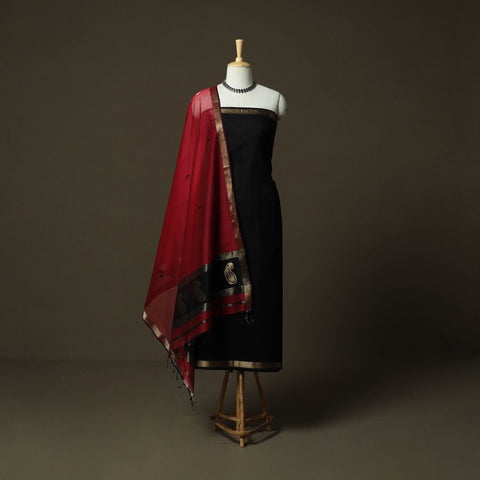 Maheshwari silk handloom 2pc unstitched dress material