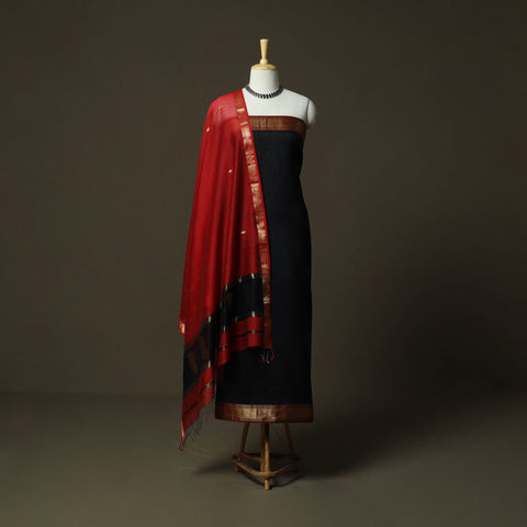 Maheshwari silk handloom 2pc unstitched dress material