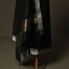 Maheshwari silk handloom zari stripes 2pc unstitched dress