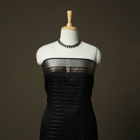 Maheshwari silk handloom zari stripes 2pc unstitched dress