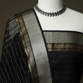 Maheshwari silk handloom zari stripes 2pc unstitched dress