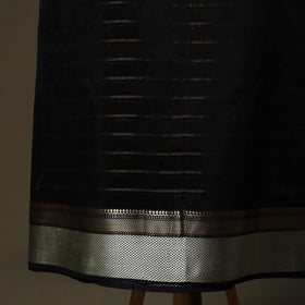 Maheshwari silk handloom zari stripes 2pc unstitched dress