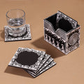  Mandana Art Handpainted Paper Mache Coasters 