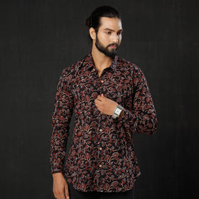  iTokri Casuals - Ajrakh Printed Cotton Men Full Sleeve Shirt 