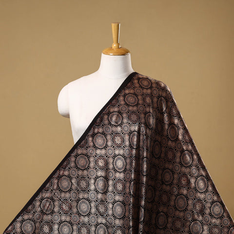 Mashru silk natural dyed fabric 09 - handcrafted