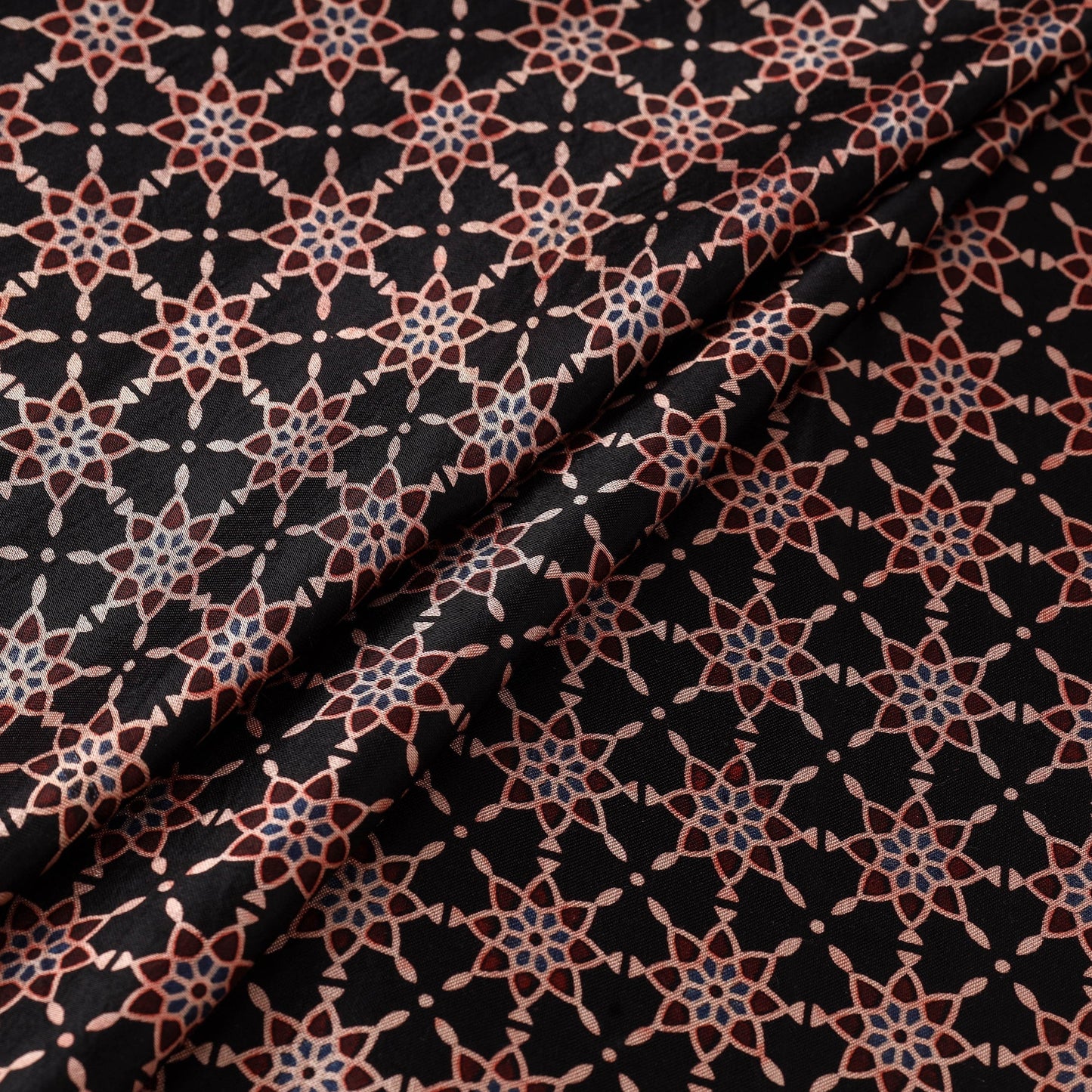 Mashru silk natural dyed fabric 13 - handcrafted