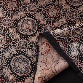 Mashru silk natural dyed fabric 09 - handcrafted