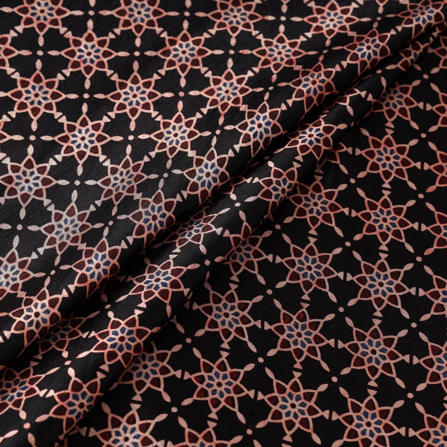 Mashru silk natural dyed fabric 13 - handcrafted