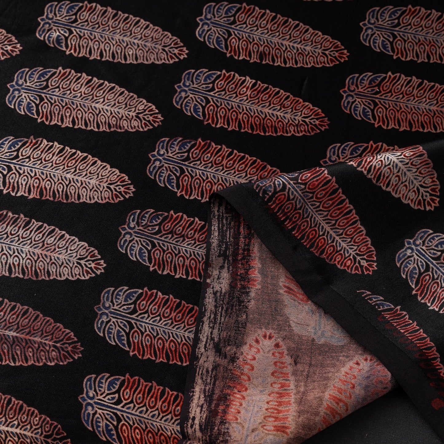 Mashru silk natural dyed fabric 20 - handcrafted