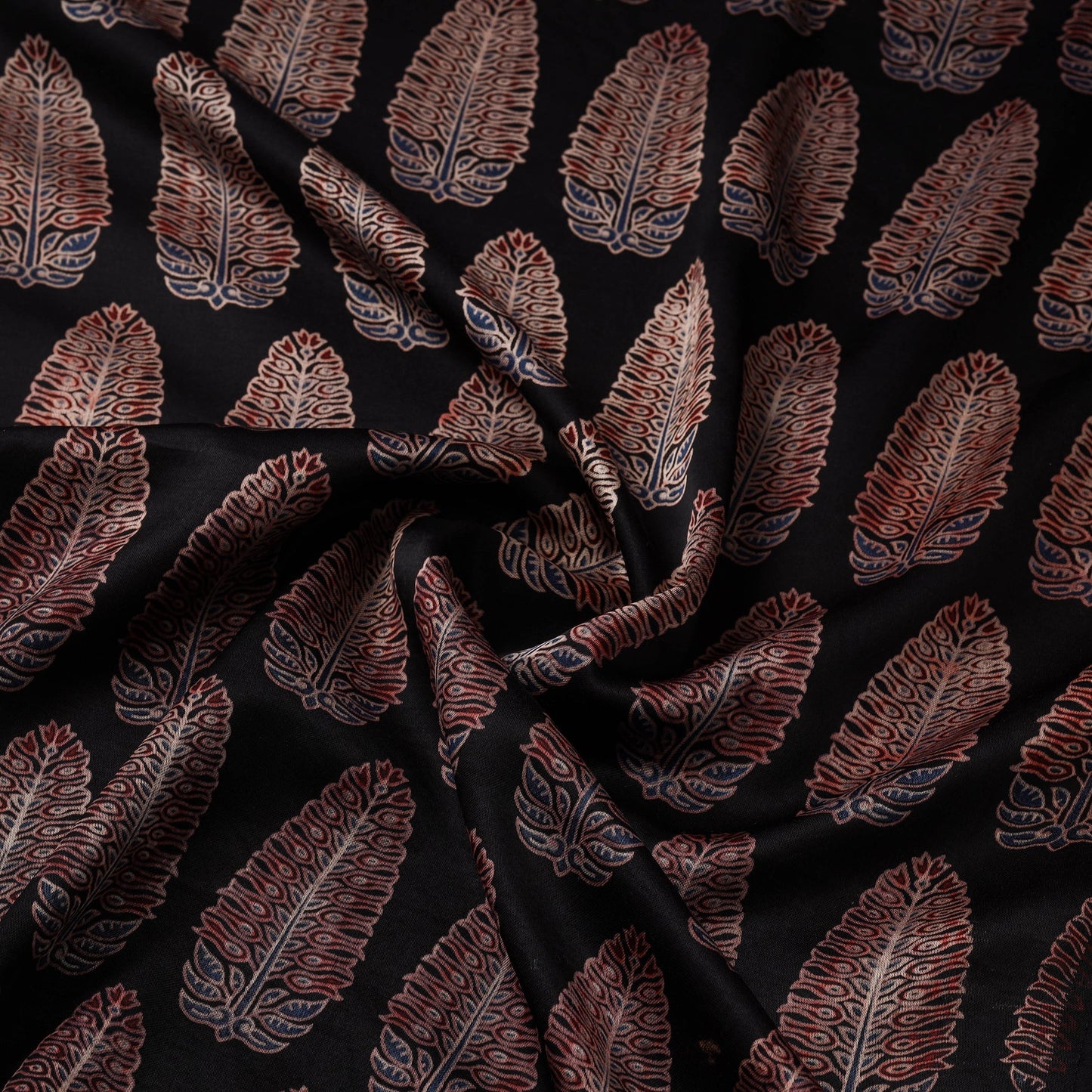 Mashru silk natural dyed fabric 20 - handcrafted