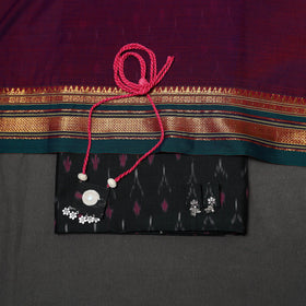 Mercerised cotton 2pc unstitched pochampally ikat dress