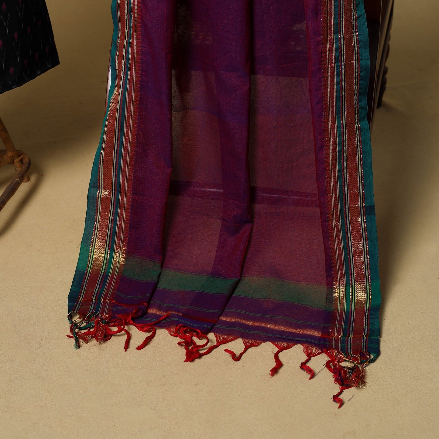 Mercerised cotton 2pc unstitched pochampally ikat dress