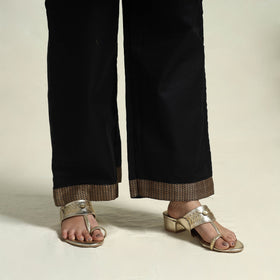 Mercerised Cotton Black Dharwad Kurta Set with Palazzo & Dupatta