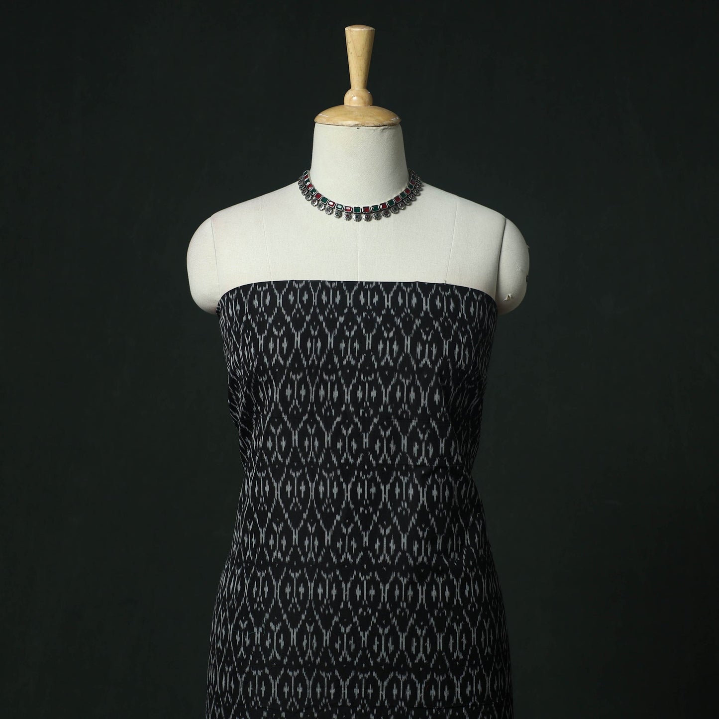 Handloom mercerised cotton pochampally ikat 2pc unstitched