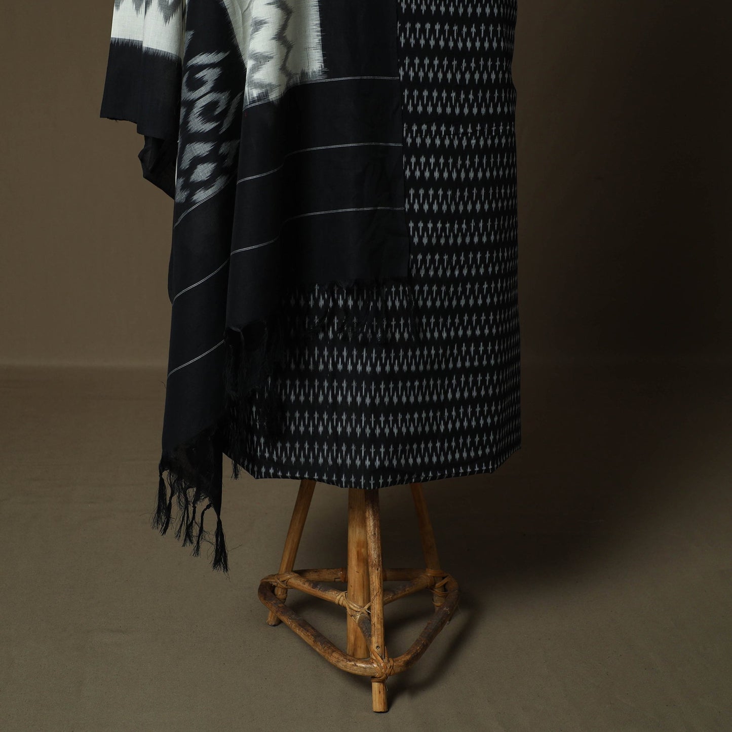 Handloom mercerised cotton pochampally ikat 2pc unstitched
