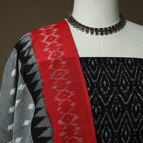 Handloom mercerised cotton pochampally ikat 2pc unstitched