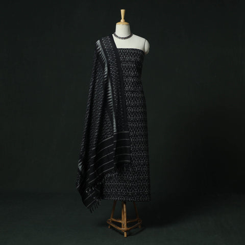 Handloom mercerised cotton pochampally ikat 2pc unstitched