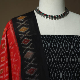 Handloom mercerised cotton pochampally ikat 2pc unstitched