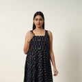 Buy Mercerized Cotton Flared Pochampally Ikat Dress