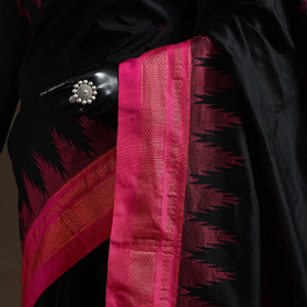 Mercerized cotton gadwal ilkal saree with temple zari