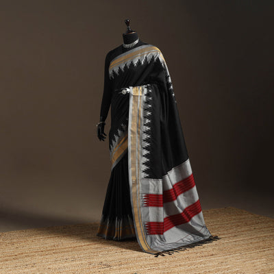 Mercerized cotton ilkal saree with chikki paras border 10