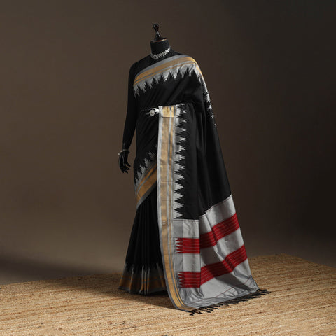 Mercerized cotton ilkal saree with chikki paras border 10