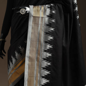 Mercerized cotton ilkal saree with chikki paras border 10