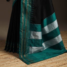 Mercerized cotton ilkal saree with rudraksha border 21