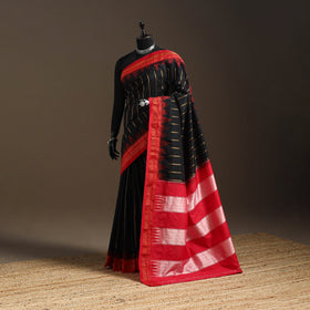 Mercerized cotton zari stripes ilkal saree with chikki