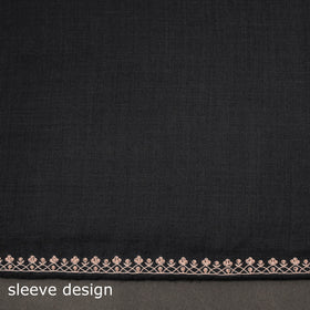 Merino wool hand embroidery 3pc unstitched dress material