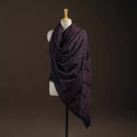 Merino wool natural dyed handwoven hand shawl 03