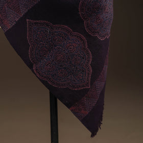 Merino wool natural dyed handwoven hand shawl 09