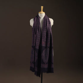 Merino wool natural dyed handwoven hand shawl 09