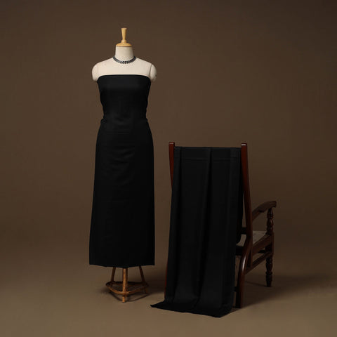 Merino wool plain 3pc unstitched dress material 04