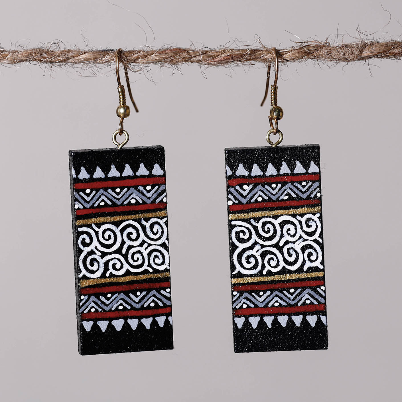 miniature handpainted earrings