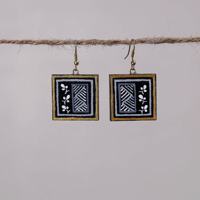  Miniature Handpainted Wooden Earrings 