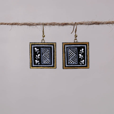  Miniature Handpainted Wooden Earrings 