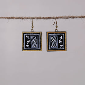  Miniature Handpainted Wooden Earrings 