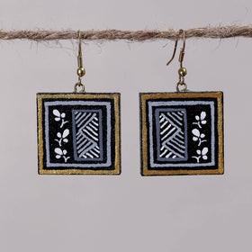 Miniature Handpainted Wooden Earrings 