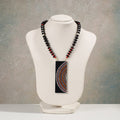 Buy Miniature Handpainted Wooden Necklace With Beads Online at iTokri.com
