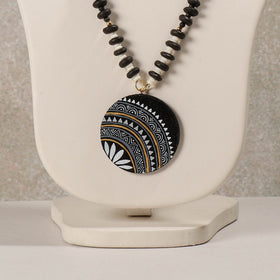 Buy Miniature Hand-painted Wooden Necklace With Beads Online at iTokri.com