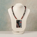 Miniature Handpainted Wooden Necklace With Beads
